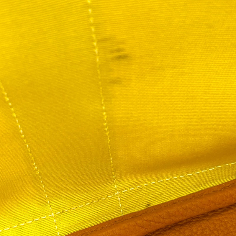 エルメス HERMES ガーデンパーティPM A刻印 ライム/トフィ SV金具 トワル/ネゴンダ レディース ハンドバッグ