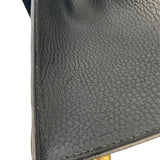 エルメス HERMES ケリー32 外縫い 〇Y刻印 ブラック GD金具 アルデンヌ レディース ショルダーバッグ