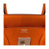 エルメス HERMES オータクロア28 □K刻 オレンジ SV金具 エプソン レディース ハンドバッグ