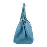 エルメス HERMES バーキン35 □P刻 ブルージーン SV金具 トゴ レディース ハンドバッグ