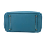 エルメス HERMES バーキン35 □P刻 ブルージーン SV金具 トゴ レディース ハンドバッグ