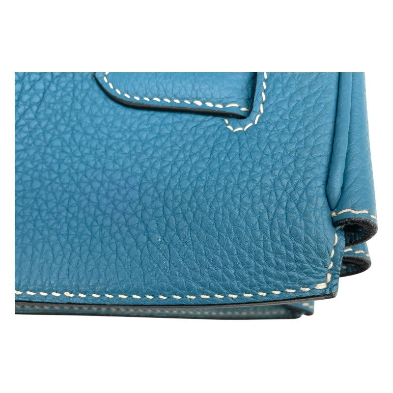 エルメス HERMES バーキン35 □P刻 ブルージーン SV金具 トゴ レディース ハンドバッグ