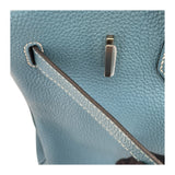 エルメス HERMES バーキン35 □P刻 ブルージーン SV金具 トゴ レディース ハンドバッグ