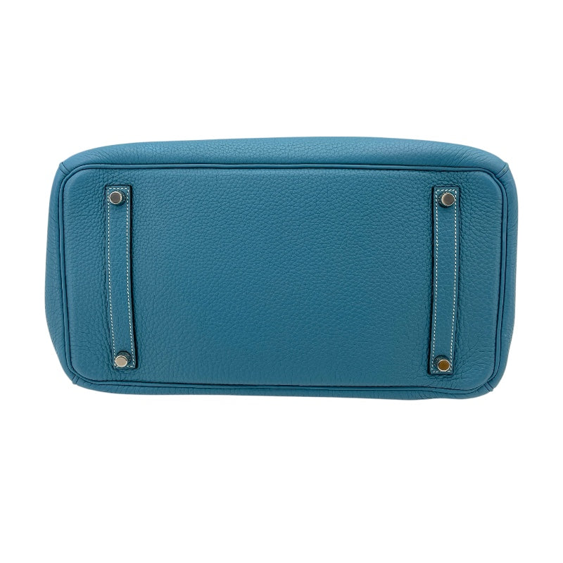 エルメス HERMES バーキン35 □P刻 ブルージーン SV金具 トゴ レディース ハンドバッグ