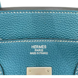 エルメス HERMES バーキン35 □P刻 ブルージーン SV金具 トゴ レディース ハンドバッグ