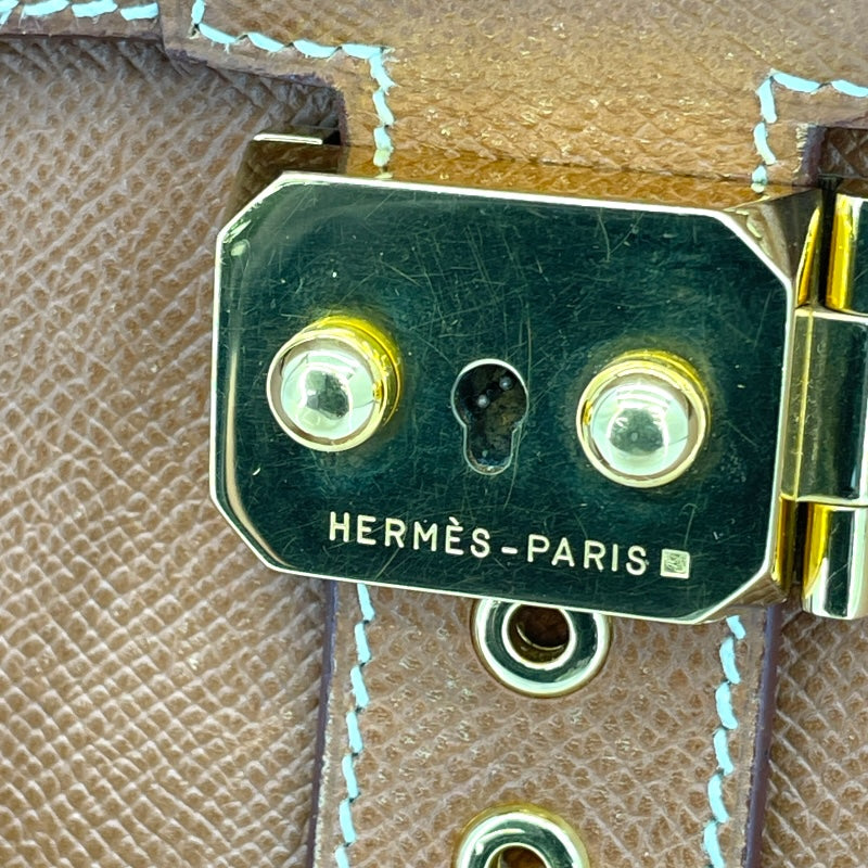 エルメス HERMES サックアデベッシュ38 〇Z刻 ゴールド GD金具 クシュベル メンズ ビジネスバッグ