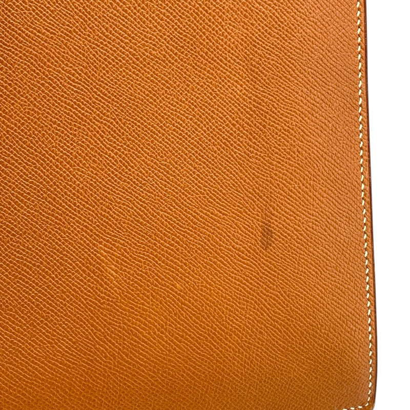 エルメス HERMES サックアデベッシュ38 〇Z刻 ゴールド GD金具 クシュベル メンズ ビジネスバッグ