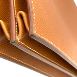 エルメス HERMES サックアデベッシュ38 〇Z刻 ゴールド GD金具 クシュベル メンズ ビジネスバッグ