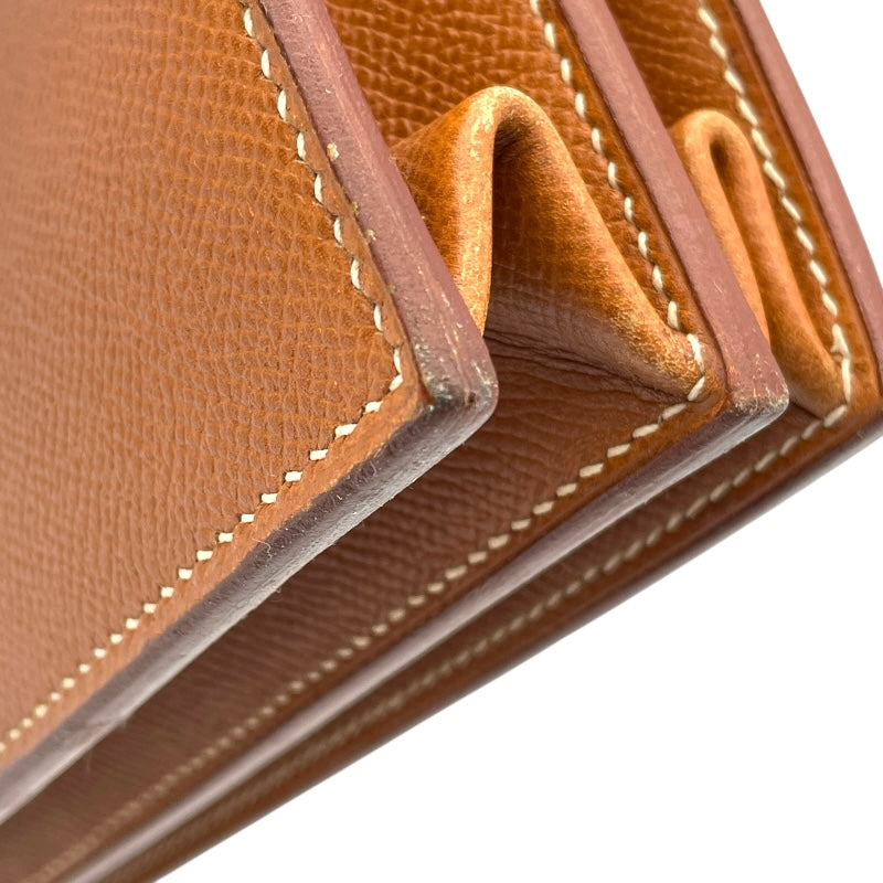 エルメス HERMES サックアデベッシュ38 〇Z刻 ゴールド GD金具 クシュベル メンズ ビジネスバッグ