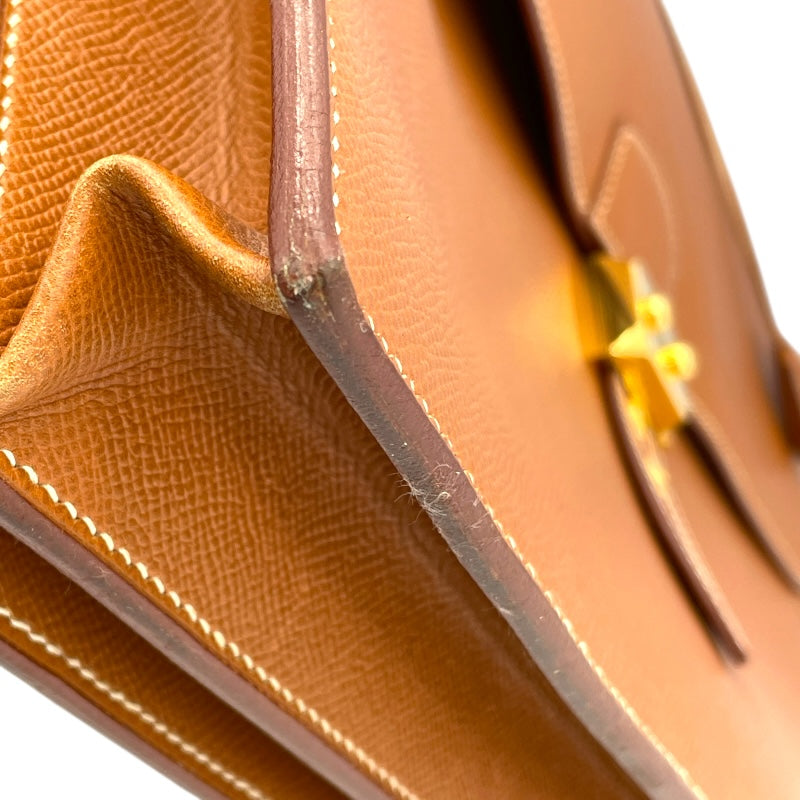 エルメス HERMES サックアデベッシュ38 〇Z刻 ゴールド GD金具 クシュベル メンズ ビジネスバッグ