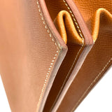 エルメス HERMES サックアデベッシュ38 〇Z刻 ゴールド GD金具 クシュベル メンズ ビジネスバッグ