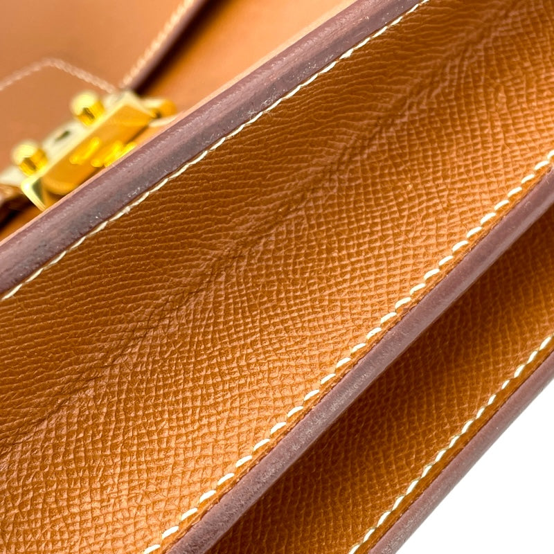 エルメス HERMES サックアデベッシュ38 〇Z刻 ゴールド GD金具 クシュベル メンズ ビジネスバッグ