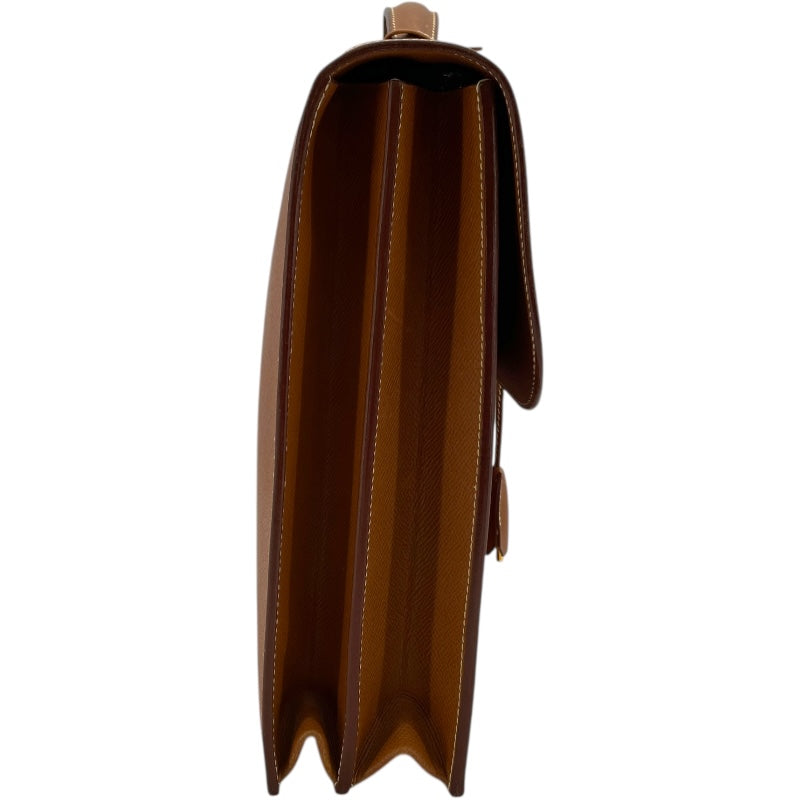 エルメス HERMES サックアデベッシュ38 〇Z刻 ゴールド GD金具 クシュベル メンズ ビジネスバッグ