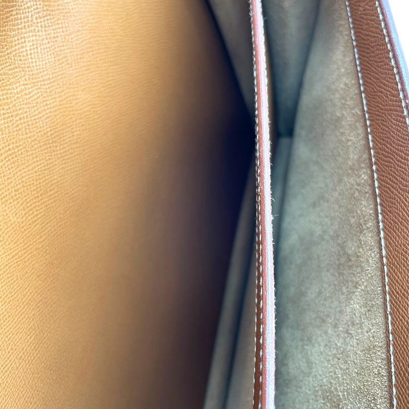 エルメス HERMES サックアデベッシュ38 〇Z刻 ゴールド GD金具 クシュベル メンズ ビジネスバッグ