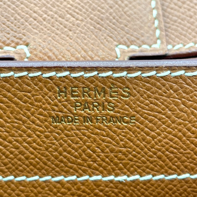 エルメス HERMES サックアデベッシュ38 〇Z刻 ゴールド GD金具 クシュベル メンズ ビジネスバッグ