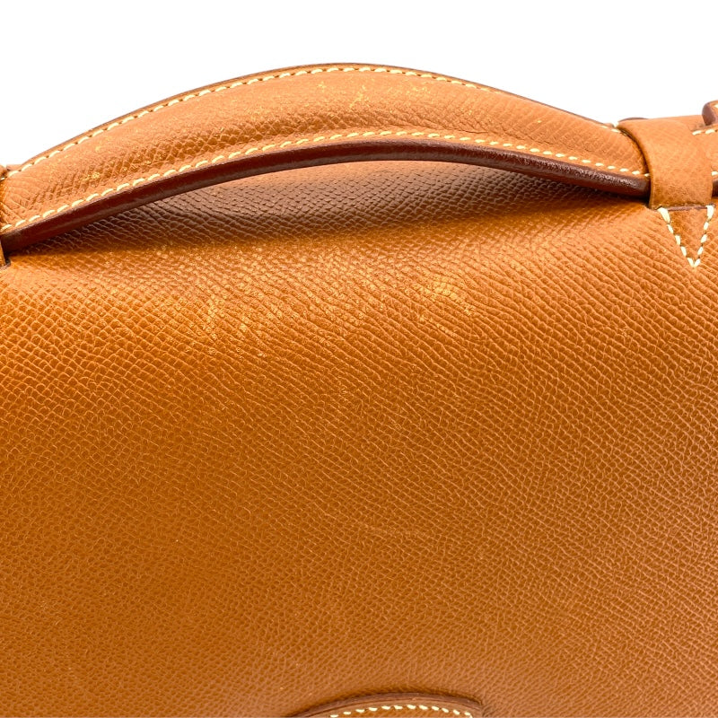 エルメス HERMES サックアデベッシュ38 〇Z刻 ゴールド GD金具 クシュベル メンズ ビジネスバッグ