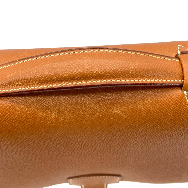 エルメス HERMES サックアデベッシュ38 〇Z刻 ゴールド GD金具 クシュベル メンズ ビジネスバッグ