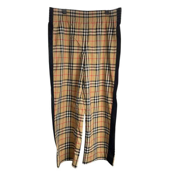 バーバリー BURBERRY チェック柄イージーパンツ 8040597 ブラウン コットン メンズ パンツ