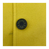 エルメス HERMES セリエボタンカシミヤロングコート イエロー カシミヤ レディース その他アウター