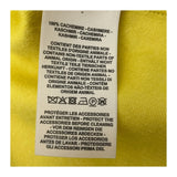 エルメス HERMES セリエボタンカシミヤロングコート イエロー カシミヤ レディース その他アウター