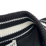 ジバンシィ GIVENCHY ロゴワッペンニットテディブルゾン BM00D04Y1L ブラック/ホワイト ウール メンズ スタジャン