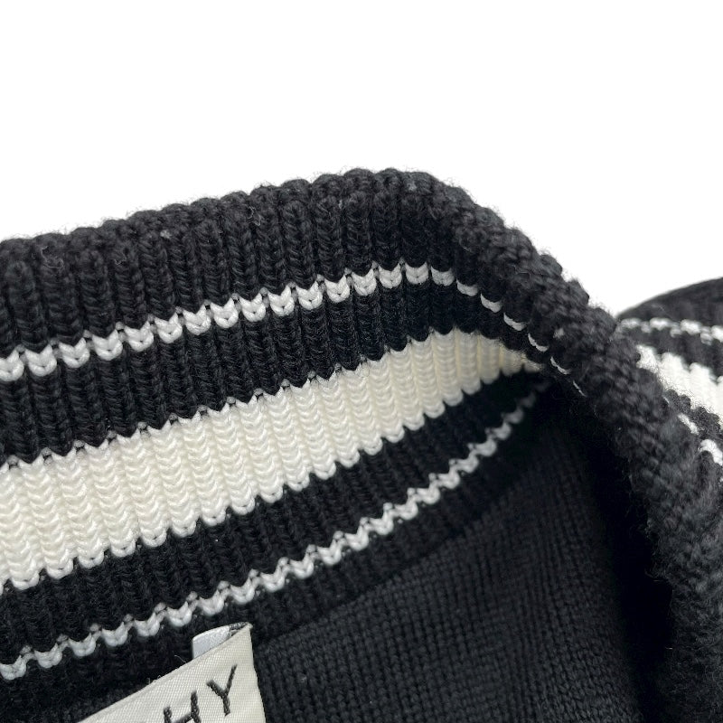 ジバンシィ GIVENCHY ロゴワッペンニットテディブルゾン BM00D04Y1L ブラック/ホワイト ウール メンズ スタジャン