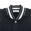 ジバンシィ GIVENCHY ロゴワッペンニットテディブルゾン BM00D04Y1L ブラック/ホワイト ウール メンズ スタジャン