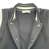 ジバンシィ GIVENCHY ロゴワッペンニットテディブルゾン BM00D04Y1L ブラック/ホワイト ウール メンズ スタジャン