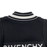 ジバンシィ GIVENCHY ロゴワッペンニットテディブルゾン BM00D04Y1L ブラック/ホワイト ウール メンズ スタジャン