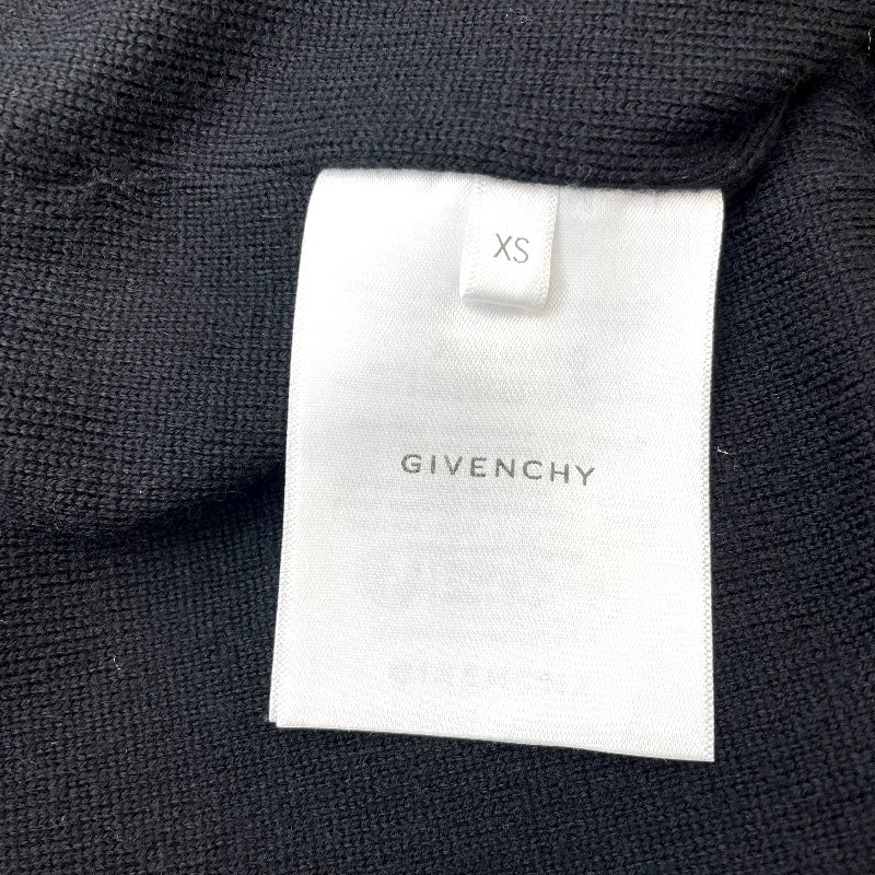 ジバンシィ GIVENCHY ロゴワッペンニットテディブルゾン BM00D04Y1L ブラック/ホワイト ウール メンズ スタジャン