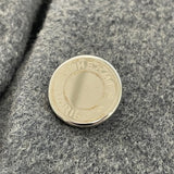 エルメス HERMES セリエボタンカシミヤロングコート グレー カシミヤ レディース その他アウター