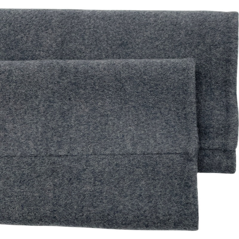 エルメス HERMES セリエボタンカシミヤロングコート グレー カシミヤ レディース その他アウター