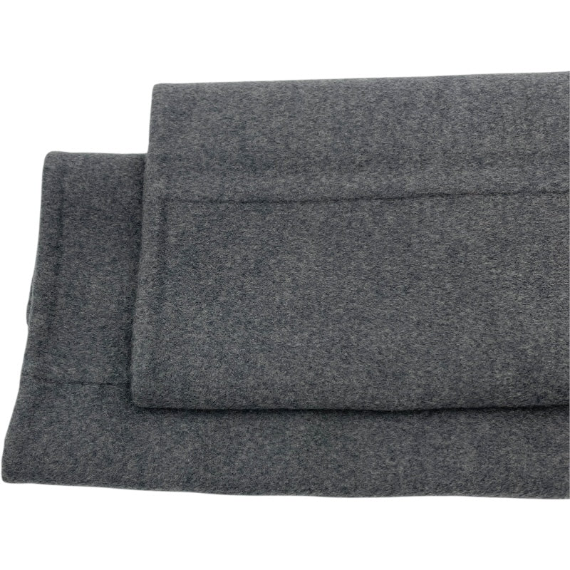 エルメス HERMES セリエボタンカシミヤロングコート グレー カシミヤ レディース その他アウター