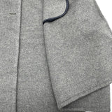 エルメス HERMES セリエボタンカシミヤロングコート グレー カシミヤ レディース その他アウター