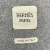 エルメス HERMES セリエボタンカシミヤロングコート グレー カシミヤ レディース その他アウター