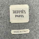 エルメス HERMES セリエボタンカシミヤロングコート グレー カシミヤ レディース その他アウター