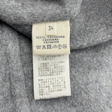 エルメス HERMES セリエボタンカシミヤロングコート グレー カシミヤ レディース その他アウター