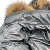 モンクレール MONCLER HERMIFUR ダウンコート 420934995615 53048 グレー ナイロン レディース ダウンジャケット