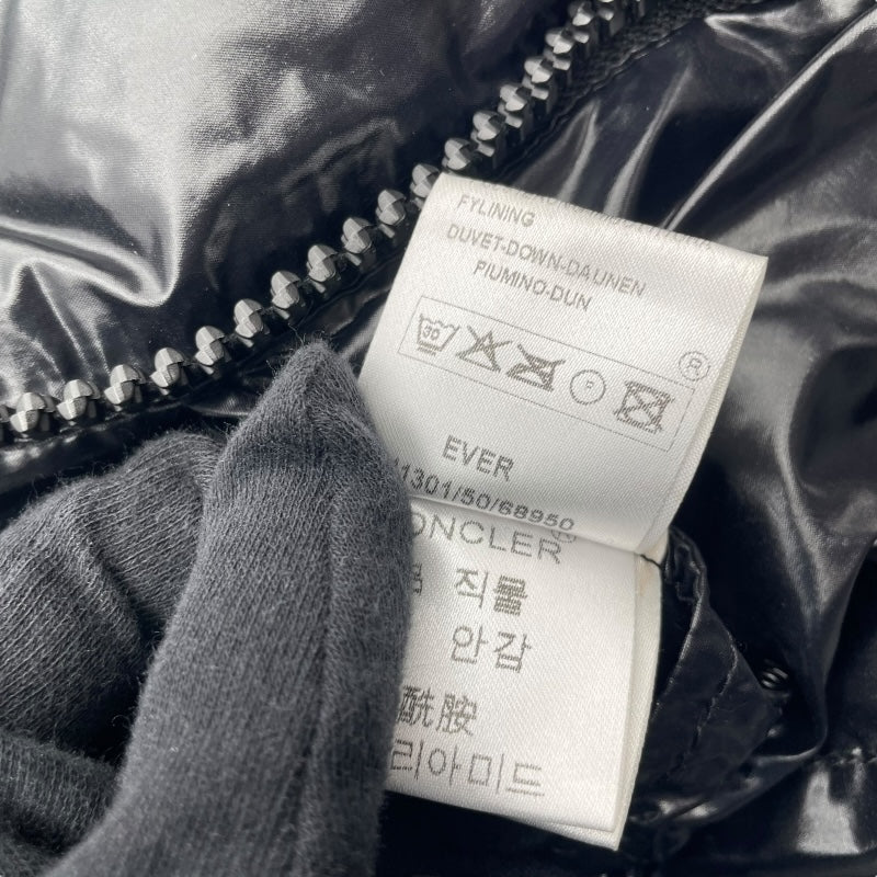 モンクレール MONCLER EVER ダウンジャケット 41301 ブラック ナイロン メンズ ダウンジャケット
