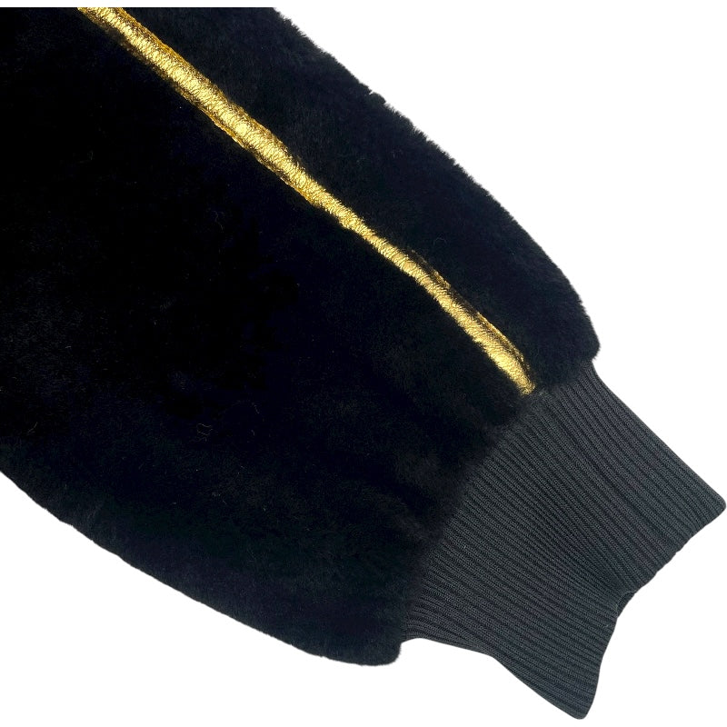 フェンディ FENDI FFリバーシブルムートンジャケット FM5203 ゴールド/ブラック 羊革 レディース その他アウター