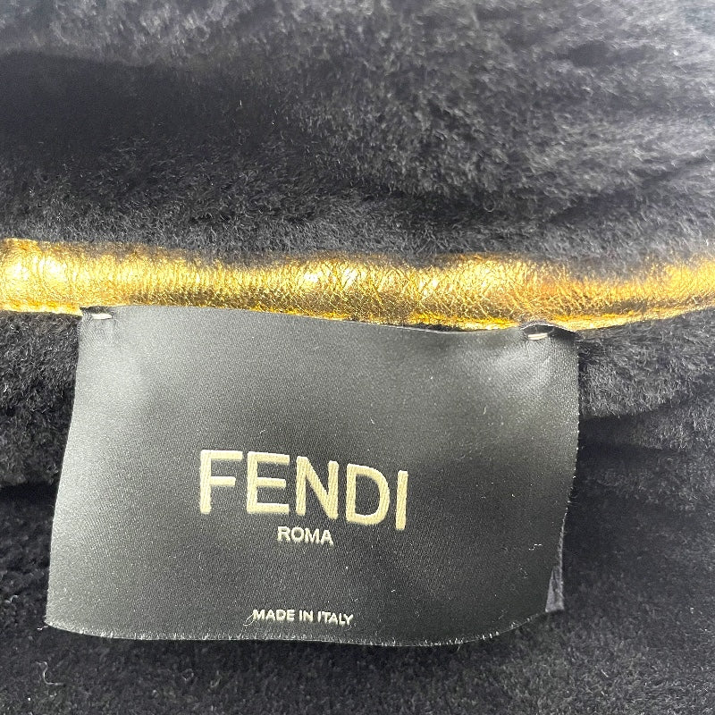 フェンディ FENDI FFリバーシブルムートンジャケット FM5203 ゴールド/ブラック 羊革 レディース その他アウター