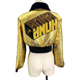 フェンディ FENDI FFリバーシブルムートンジャケット FM5203 ゴールド/ブラック 羊革 レディース その他アウター