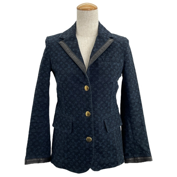 ルイ・ヴィトン LOUIS VUITTON モノグラム総柄ジャケット ネイビー