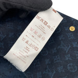 ルイ・ヴィトン LOUIS VUITTON モノグラム総柄ジャケット ネイビー コットン レディース テーラードジャケット