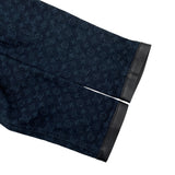 ルイ・ヴィトン LOUIS VUITTON モノグラム総柄ジャケット ネイビー コットン レディース テーラードジャケット