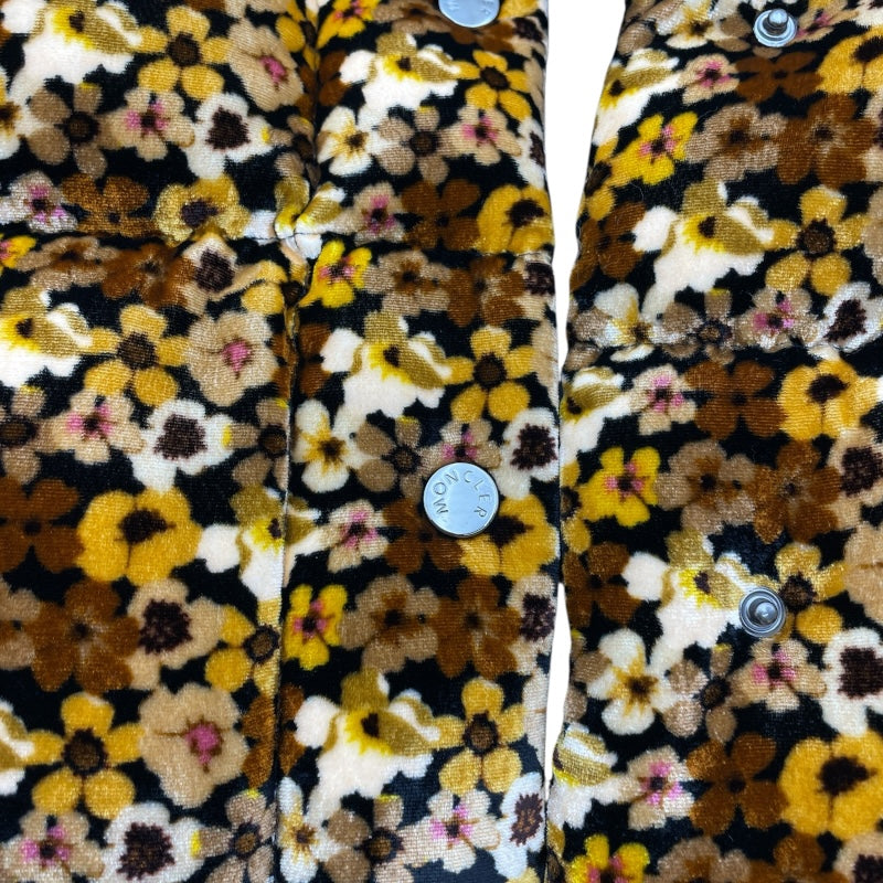 モンクレール MONCLER DAOS総柄ダウンジャケット ブラウン レーヨン レディース ダウンジャケット