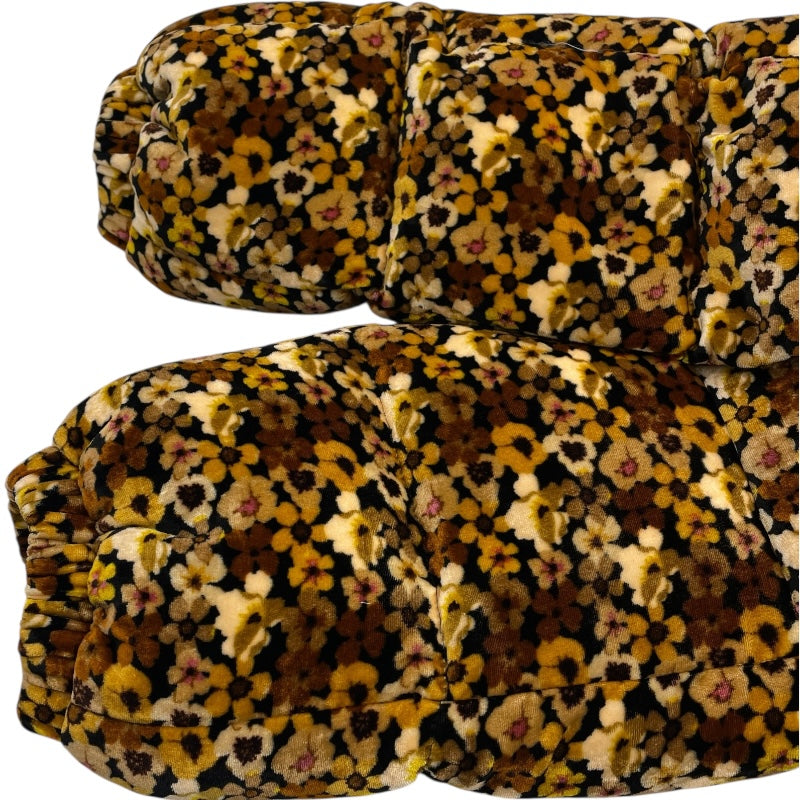 モンクレール MONCLER DAOS総柄ダウンジャケット ブラウン レーヨン レディース ダウンジャケット