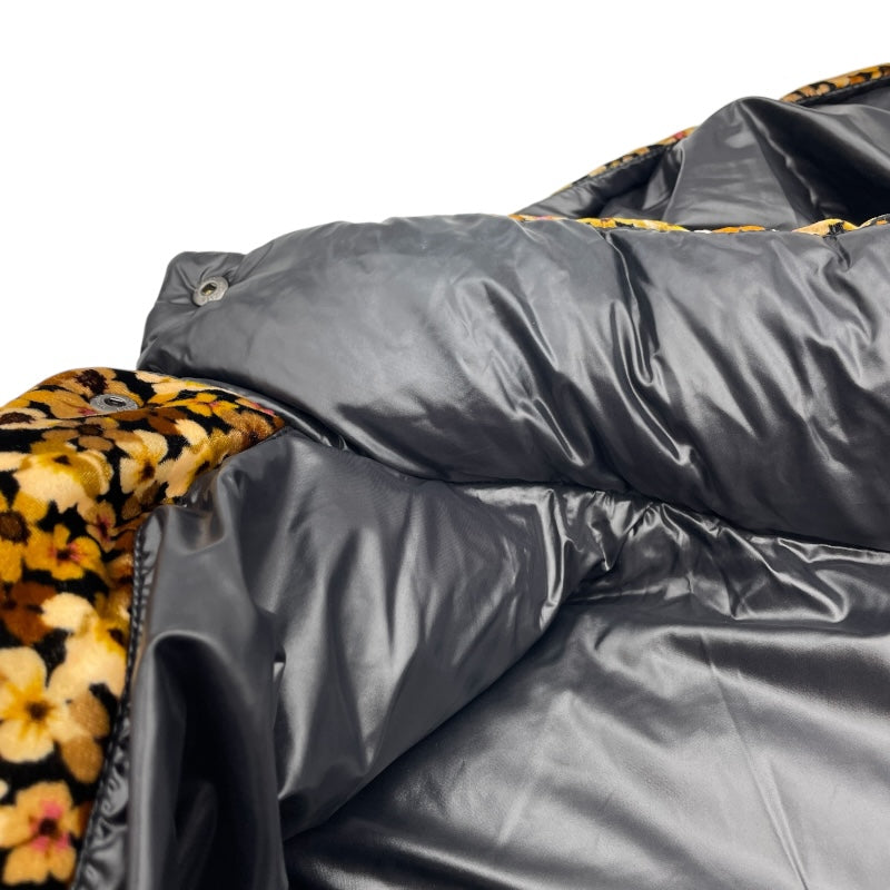 モンクレール MONCLER DAOS総柄ダウンジャケット ブラウン レーヨン レディース ダウンジャケット