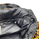 モンクレール MONCLER DAOS総柄ダウンジャケット ブラウン レーヨン レディース ダウンジャケット