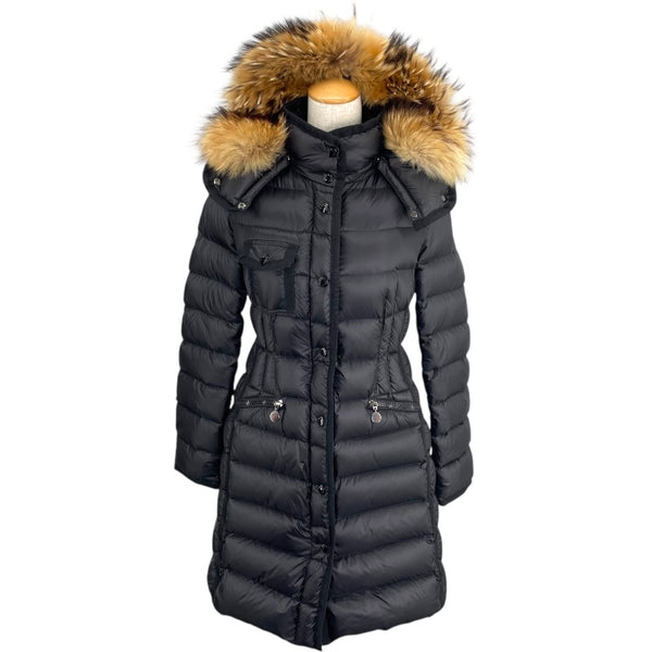 モンクレール MONCLER HERMIFUR ダウンコート A20934995615 ブラック ナイロン レディース ダウンジャケット
